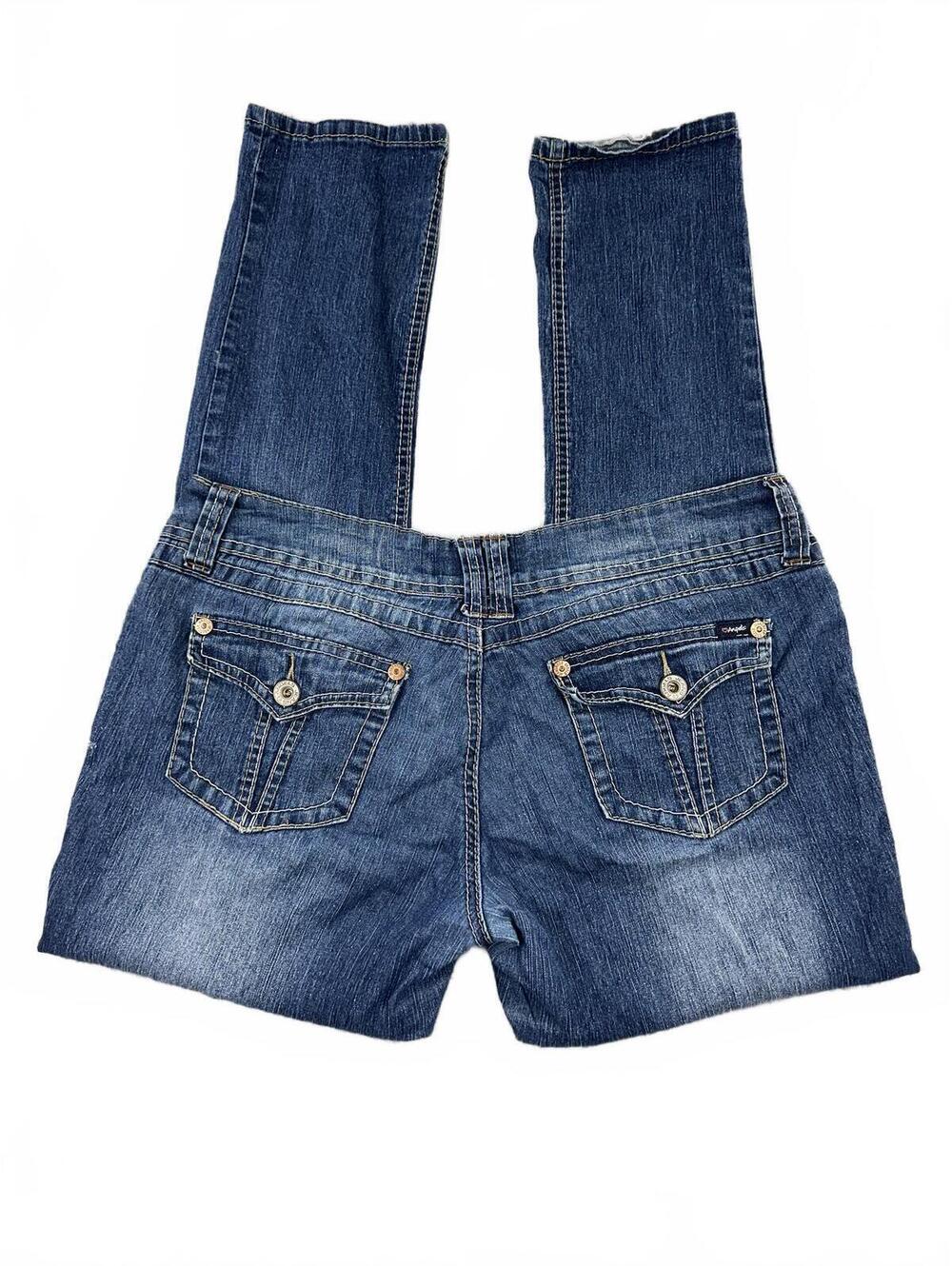 Angels Y2K Vintage Wash Denim Jeans Classic Five Pocket
